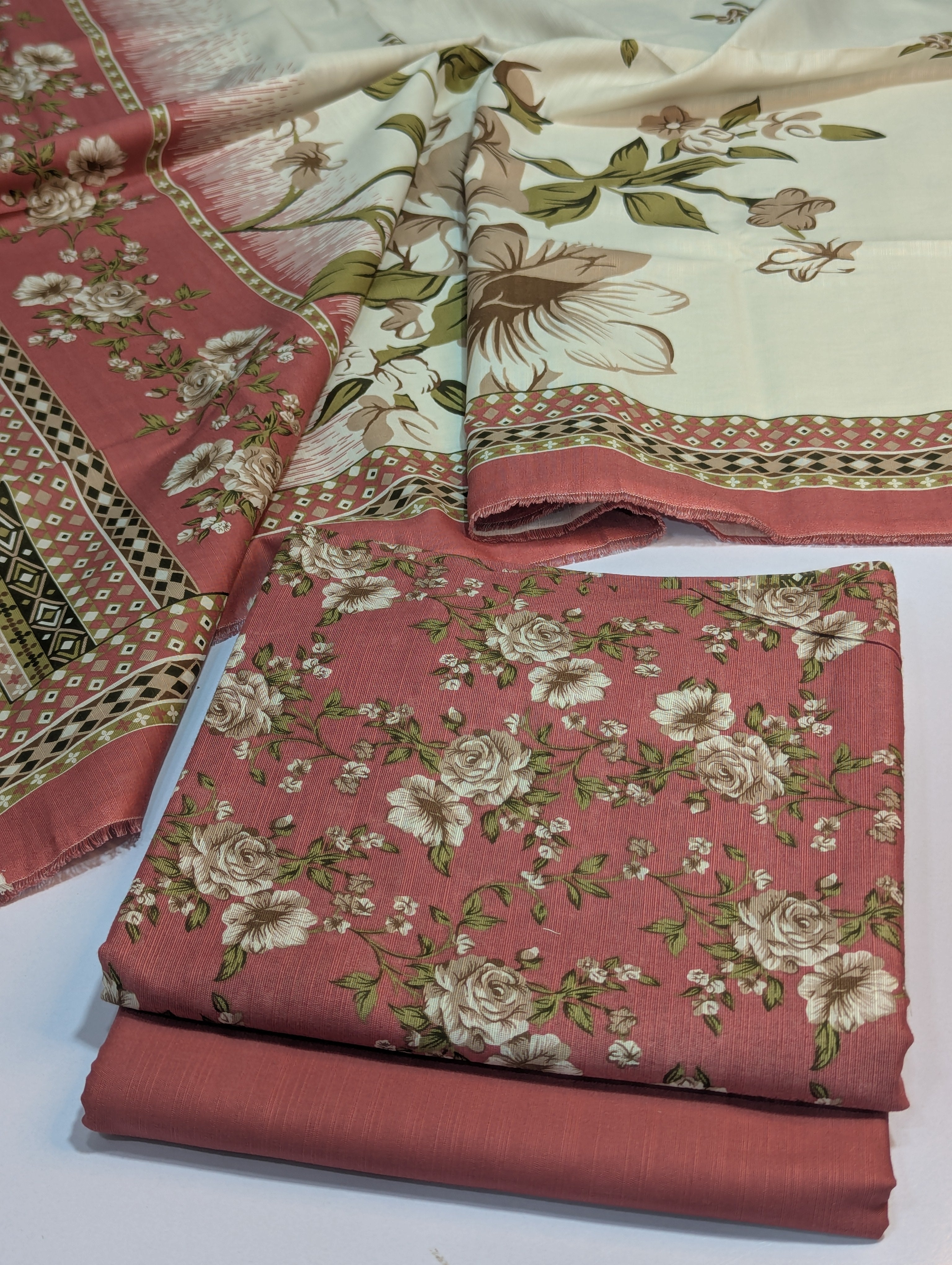 Bin Saeed Khaddar 3 Piece Suit – Design 36