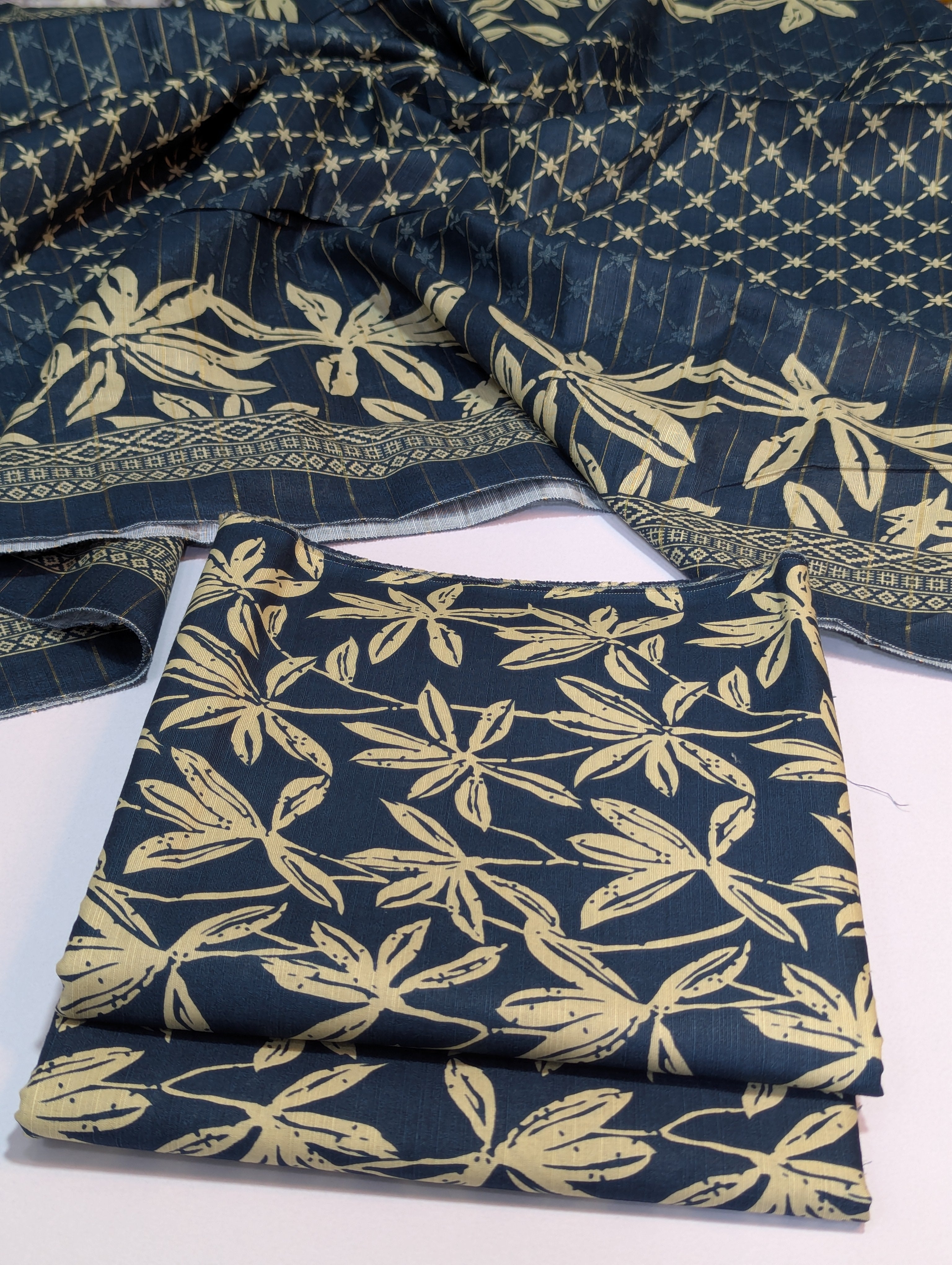 Bin Saeed Khaddar 3 Piece Suit – Design 56