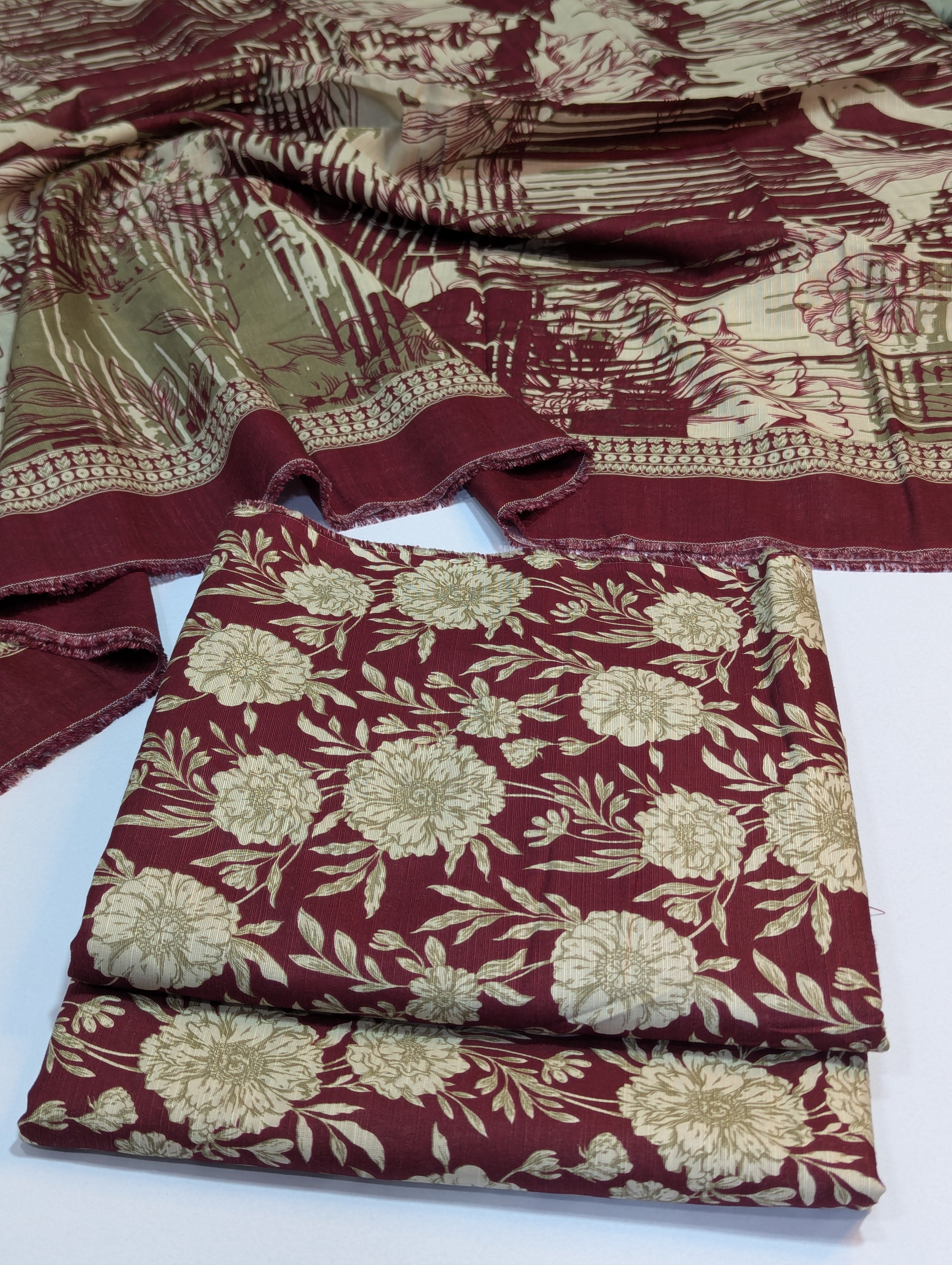 Bin Saeed Khaddar 3 Piece Suit – Design 28