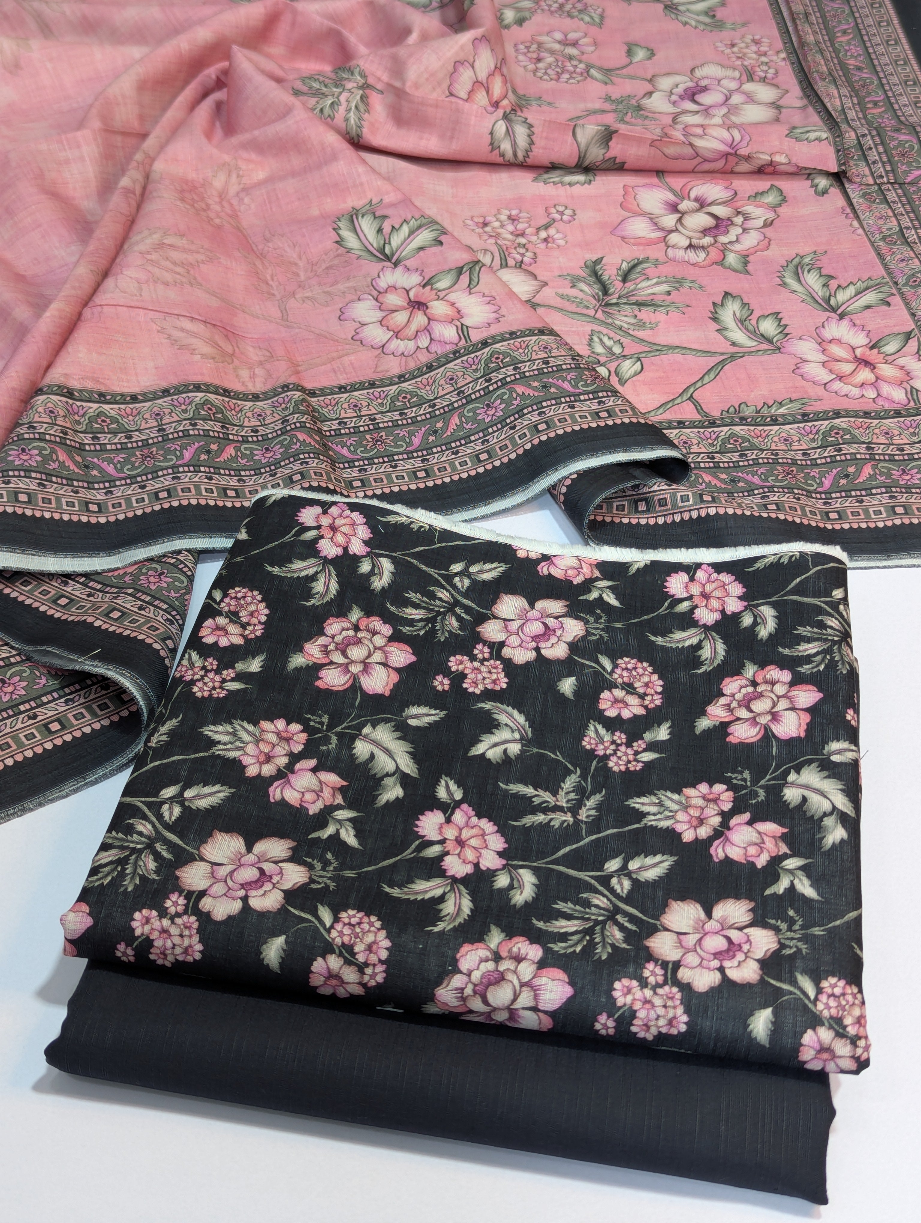 Bin Saeed Khaddar 3 Piece Suit – Design 55