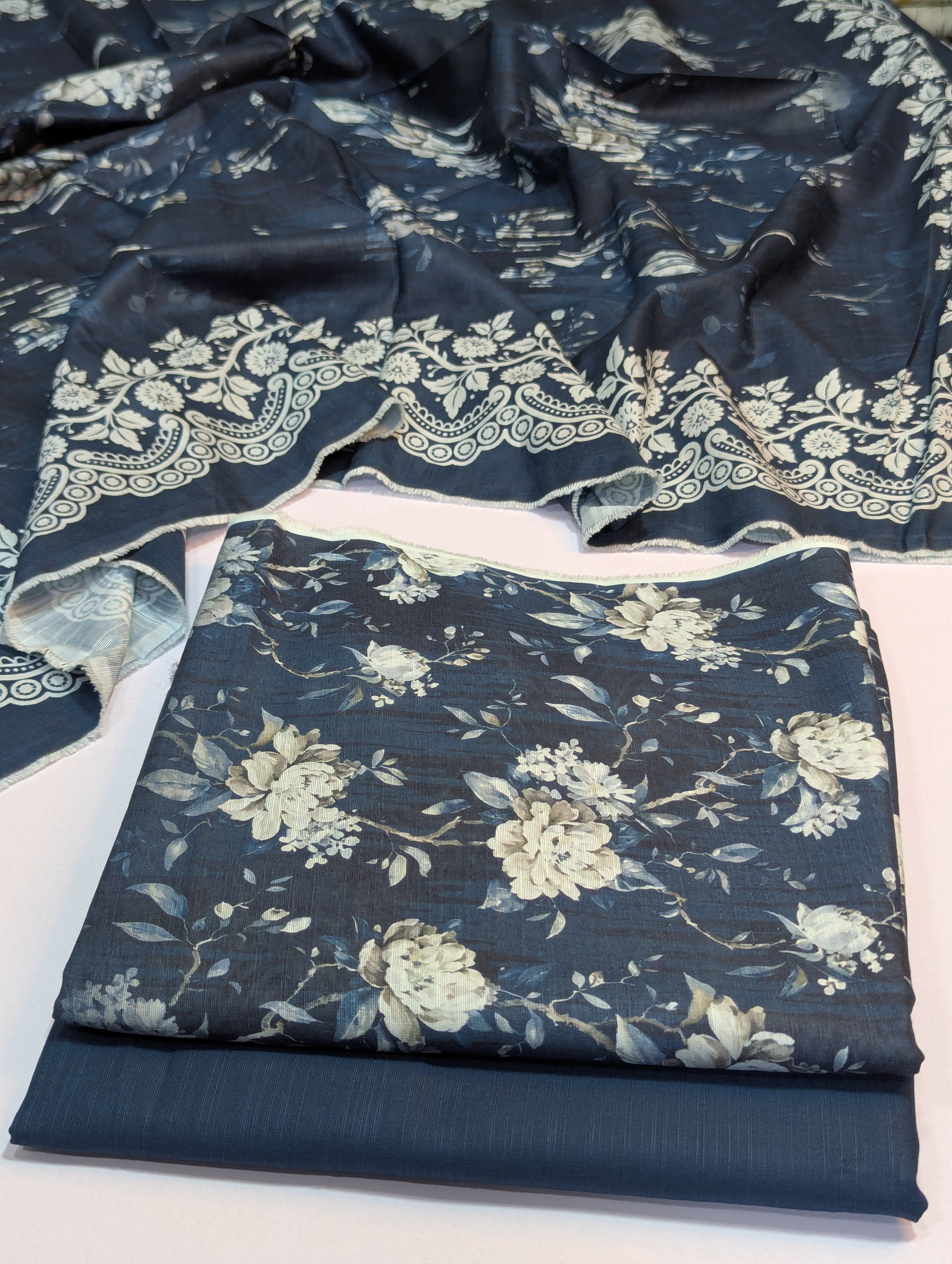 Bin Saeed Khaddar 3 Piece Suit – Design 44