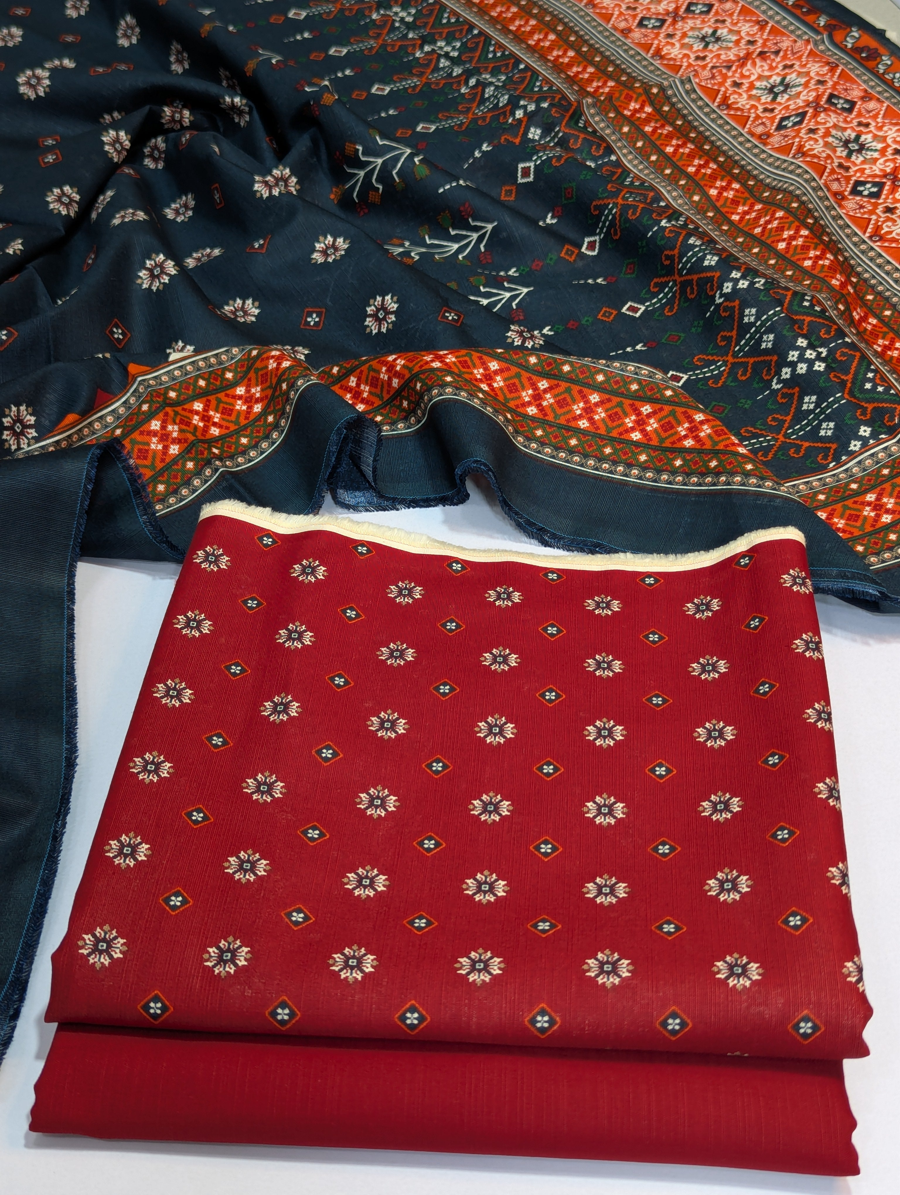 Bin Saeed Khaddar 3 Piece Suit – Design 51