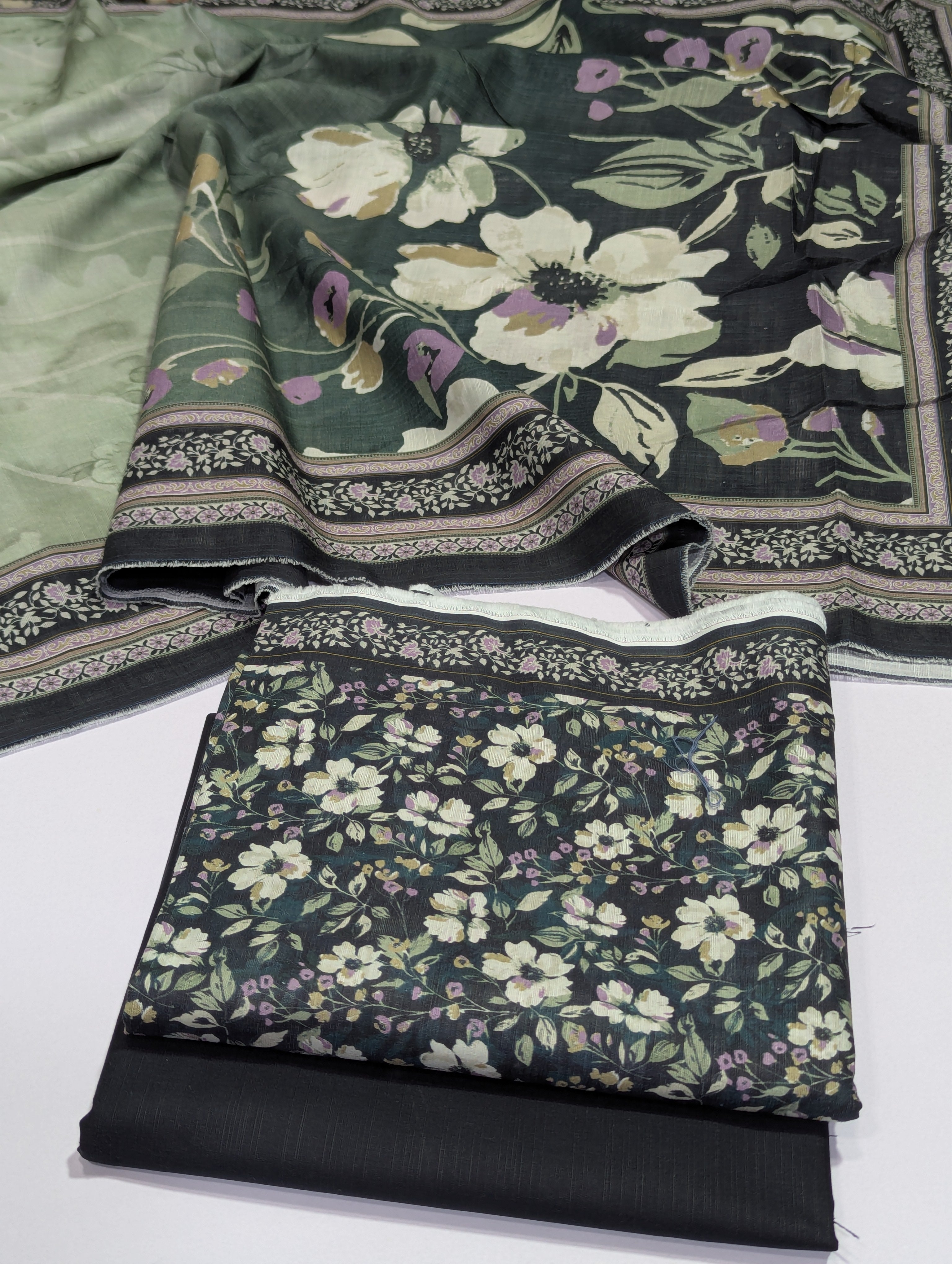 Bin Saeed Khaddar 3 Piece Suit – Design 47