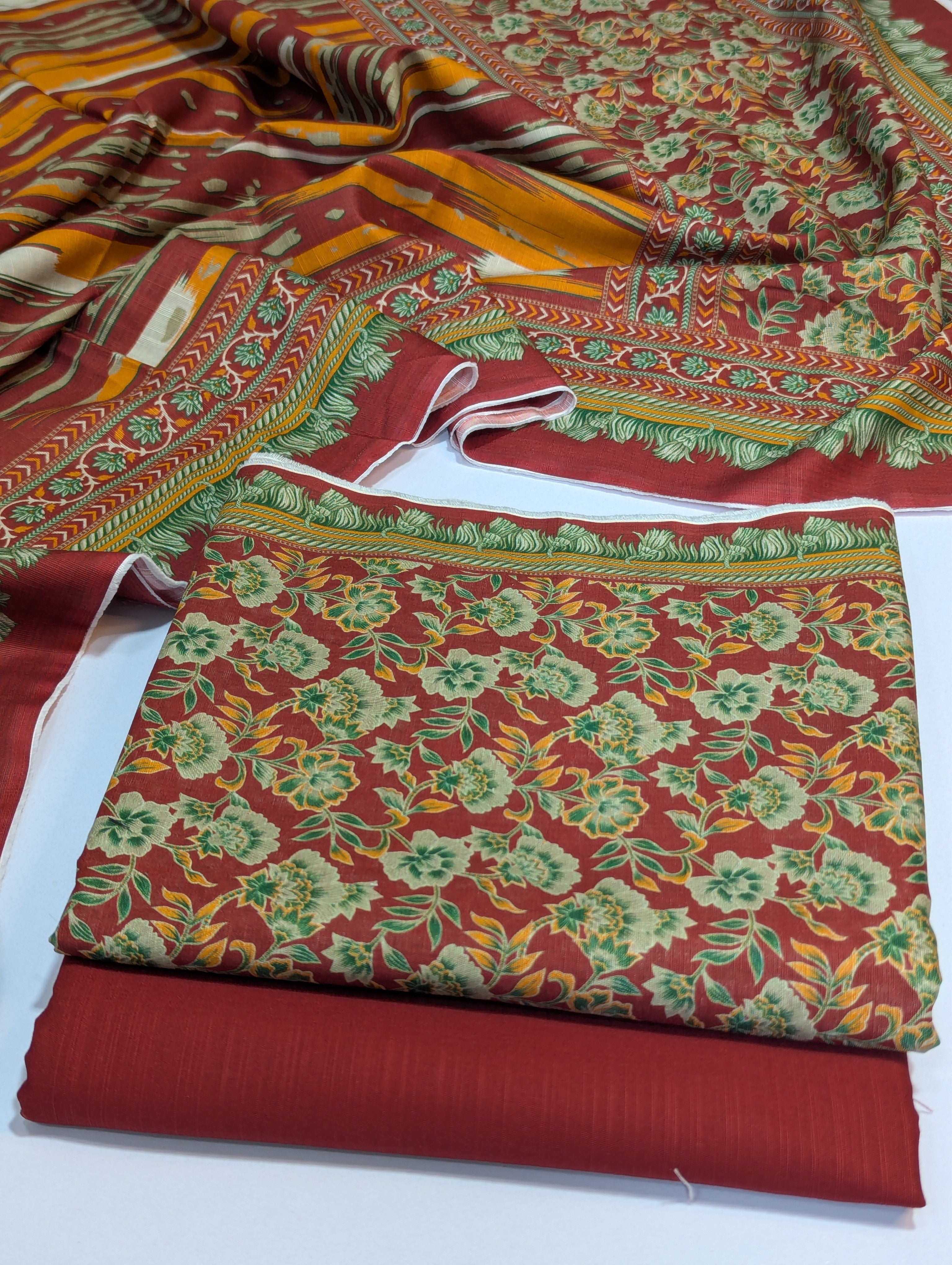 Bin Saeed Khaddar 3 Piece Suit – Design 57