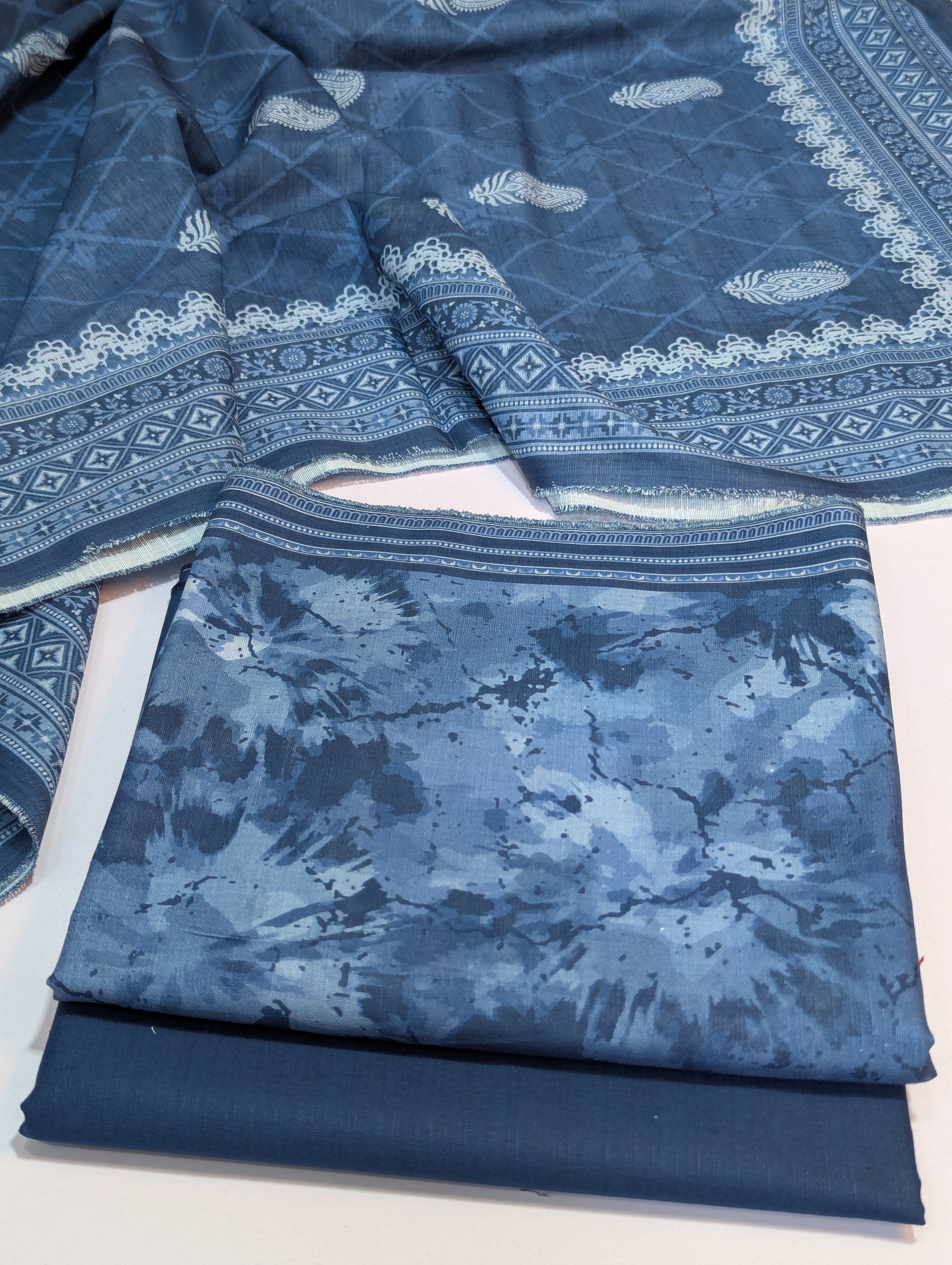 Bin Saeed Khaddar 3 Piece Suit – Design 54