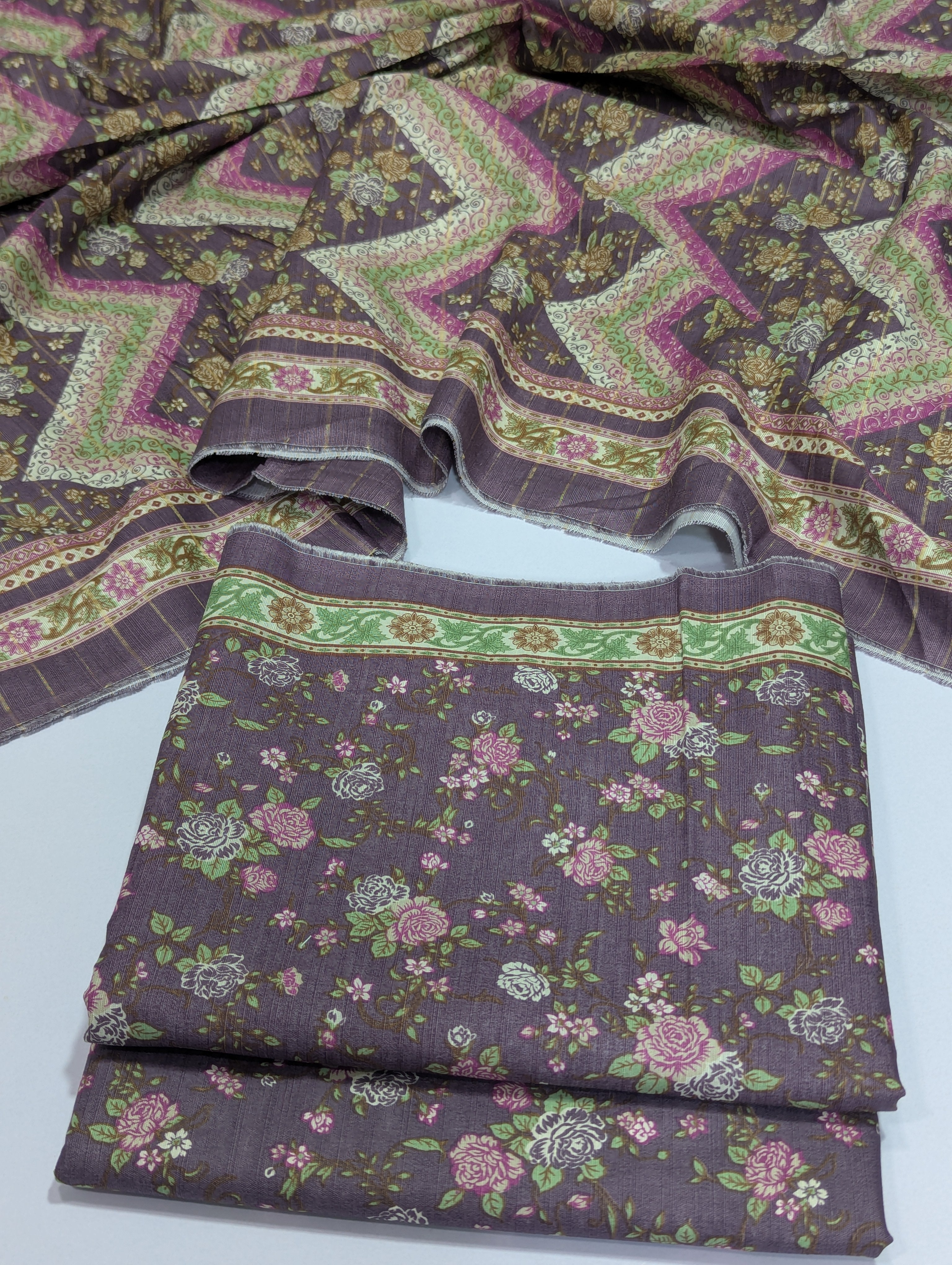 Bin Saeed Khaddar 3 Piece Suit – Design 45